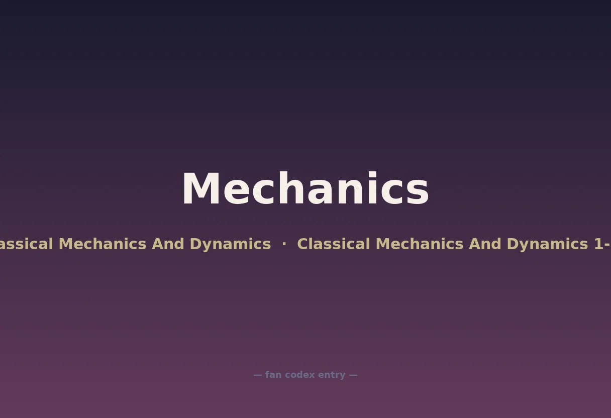 Mechanics