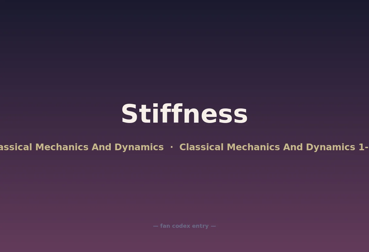 Stiffness