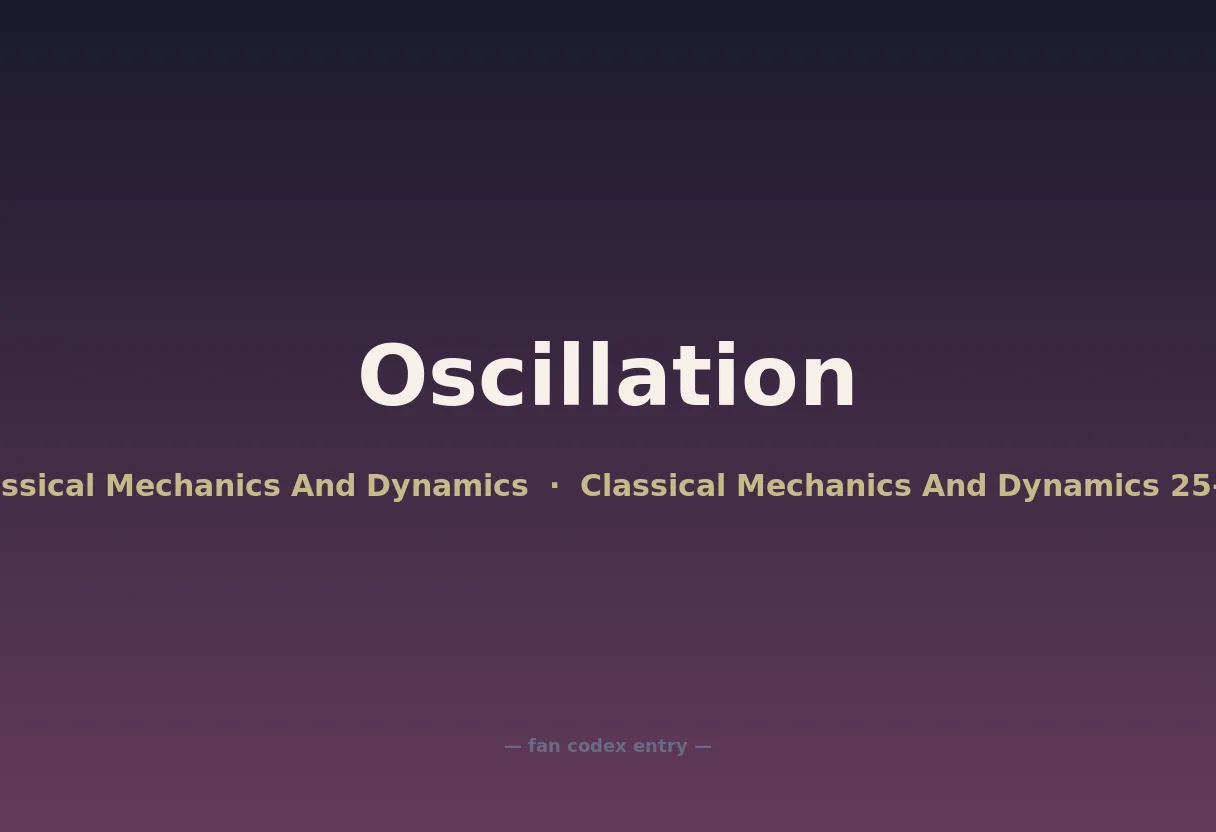 Oscillation