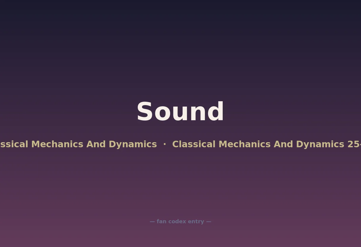 Sound